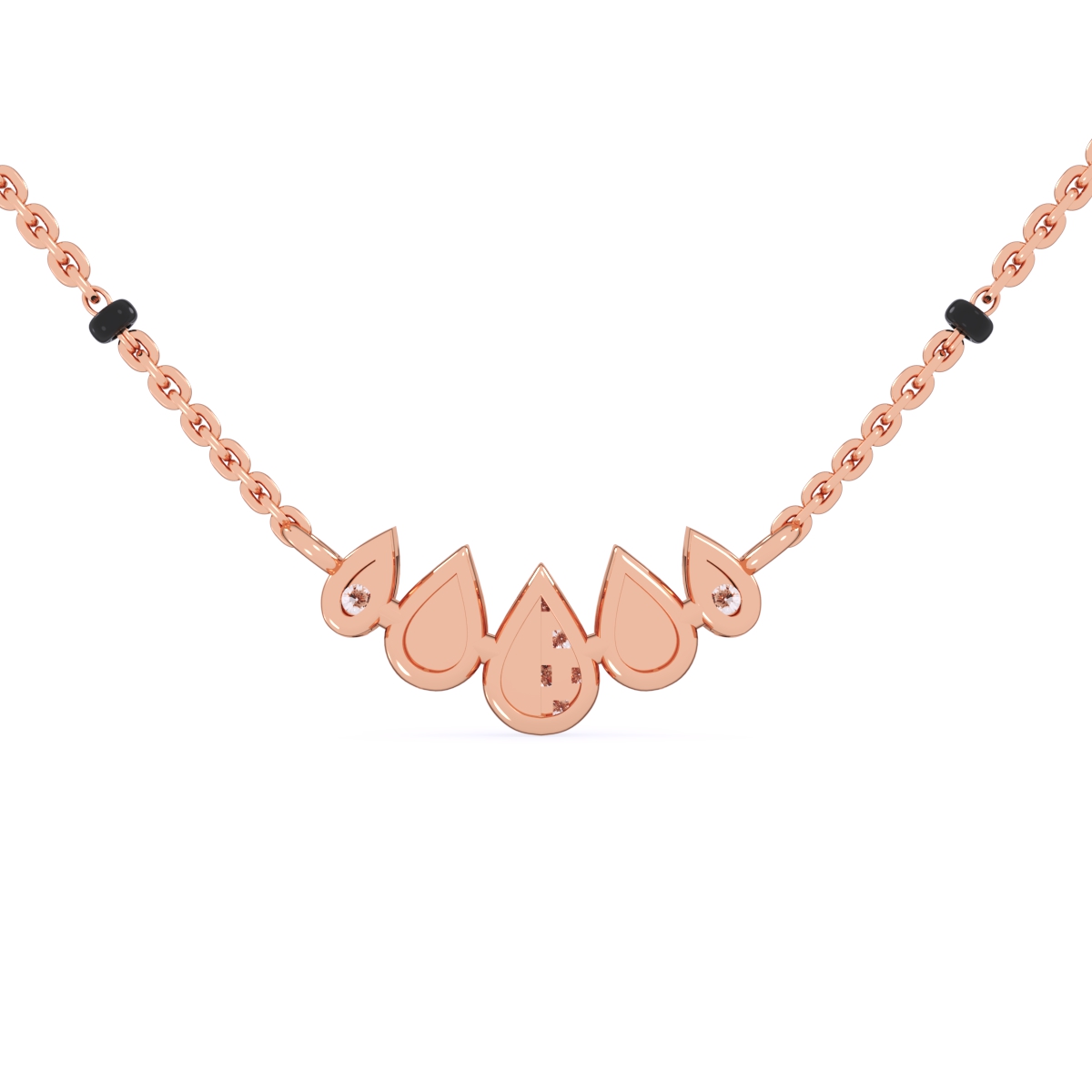 Antique Pear Shaped Round Diamond Mangalsutra